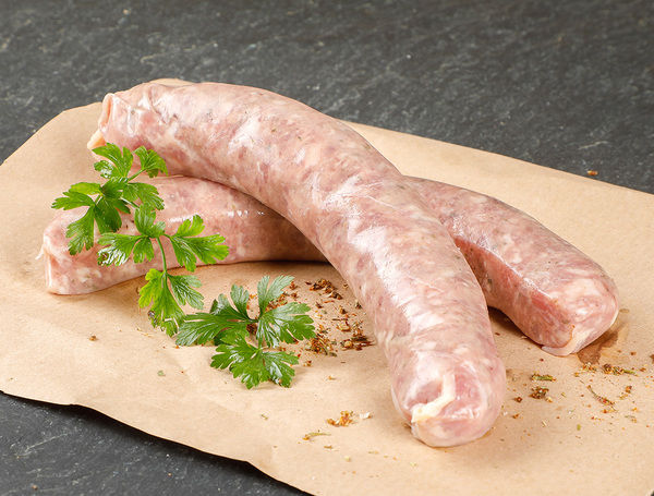 Schweinsbratwurst and Bauernbratwurst sausages