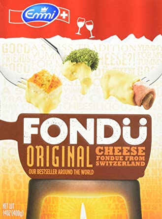 Example package of ready-made Swiss fondue mixture