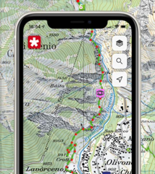 SwitzerlandMobility mobile app reference